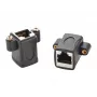 EXSYS EX-49306 Cat.5e RJ45 konektor samica-konektor samica Keystone adaptérový modul, čierny