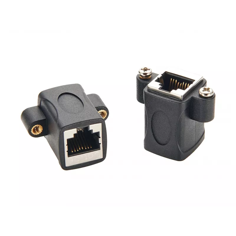 EXSYS EX-49306 Cat.5e RJ45 konektor samica-konektor samica Keystone adaptérový modul, čierny