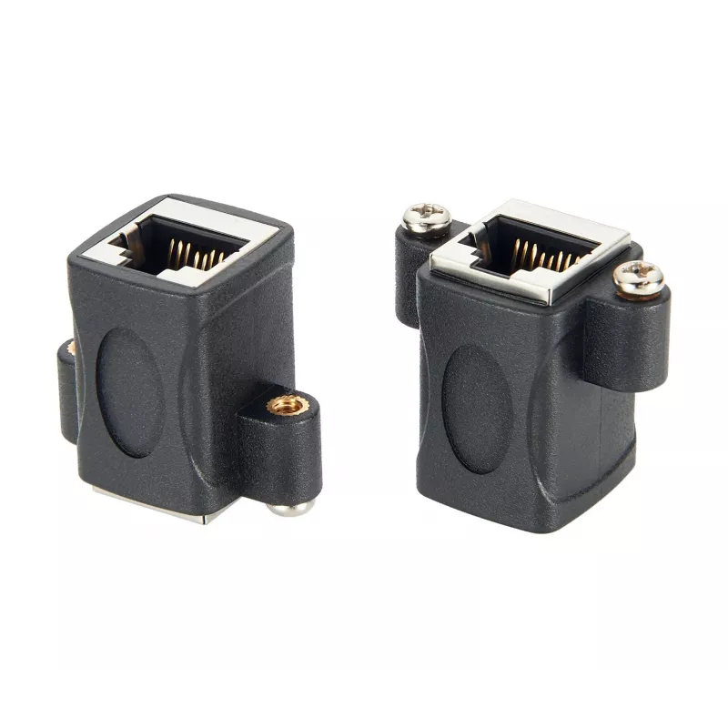 EXSYS EX-49306 Cat.5e RJ45 konektor samica-konektor samica Keystone adaptérový modul, čierny