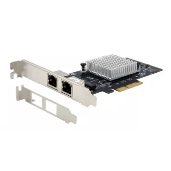 EXSYS EX-60202 Dual 1 Gigabit Ethernet PCIe x4 karta, Intel I350-AM2 čipset, 2x RJ45, Low Profile kryt súčasťou