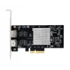 EXSYS EX-60202 Dual 1 Gigabit Ethernet PCIe x4 karta, Intel I350-AM2 čipset, 2x RJ45, Low Profile kryt súčasťou