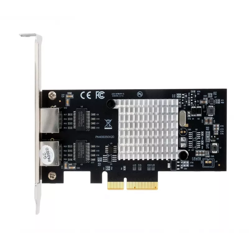 EXSYS EX-60202 Dual 1 Gigabit Ethernet PCIe x4 karta, Intel I350-AM2 čipset, 2x RJ45, Low Profile kryt súčasťou