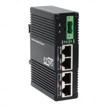 EXSYS 2-port PoE++ 10 Gigabit injektor 90W, -40°C až +80°C (EX-60350)