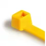 HellermannTyton T30R-PA66-YE káblová páka s vnútorným ozubením, 150mm x 3,5mm, žltá, balenie 100 ks 111-03006