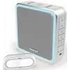 Honeywell DC915SGL sada bezdrôtového zvončeka, dosah 200 m, 90 dB, 8 melódií, strieborná/sivá