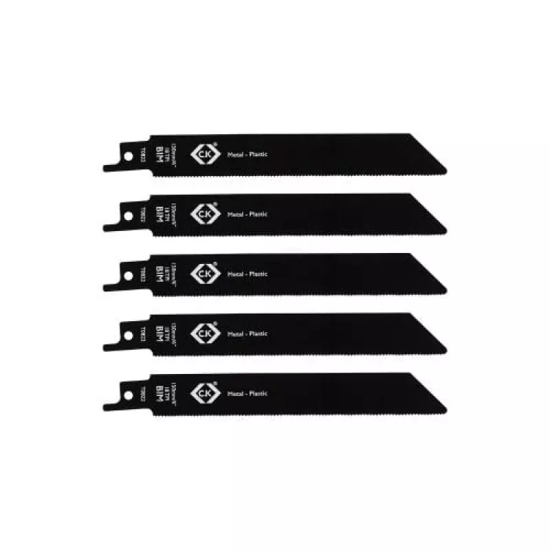 C.K Tools T0822 čepele do šabľovej píly 18 TPI, 150 mm, balenie 5 ks