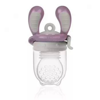 Kidsme Food Feeder Large zariadenie na kŕmenie tuhou stravou Plum 6+ mesiacov