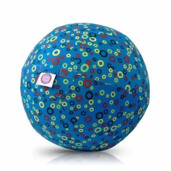 BUBA BLOON Bubabloon latexový balón s látkovým poťahom, kruhy modrá