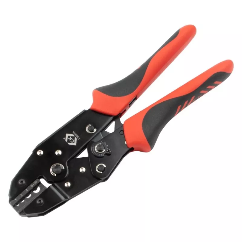 C.K Tools T3697A račňové krimpovacie kliešte pre neizolované káblové očká 1-10 mm²