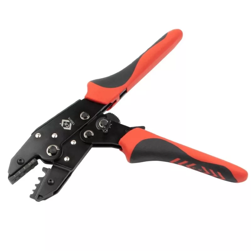 C.K Tools T3697A račňové krimpovacie kliešte pre neizolované káblové očká 1-10 mm²
