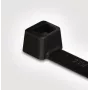 HellermannTyton T50S čierna polyamidová káblová páskа balenie 100 ks (T 50 S-W)