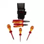 C.K T5980 Essential sada náradia, VDE 1000 V, s puzdrom na opasok Magma, CombiCutter3 160 mm, kombinované kliešte 185 mm a 3 skrutkovače Dextro VDE