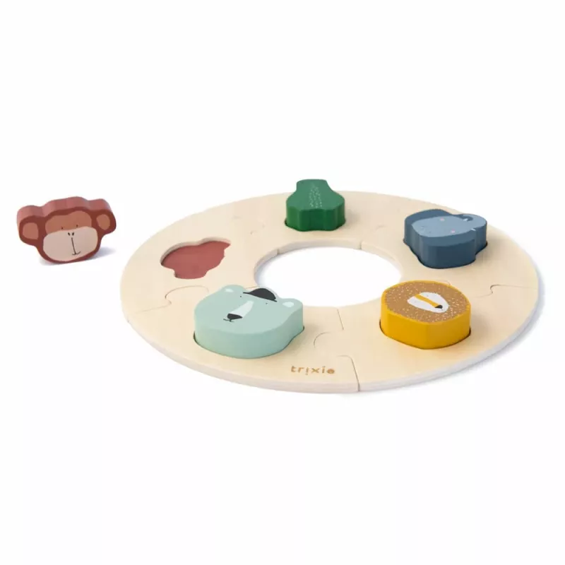 Trixie 36-158 drevené vzdelávacie puzzle pre deti od 12 mesiacov