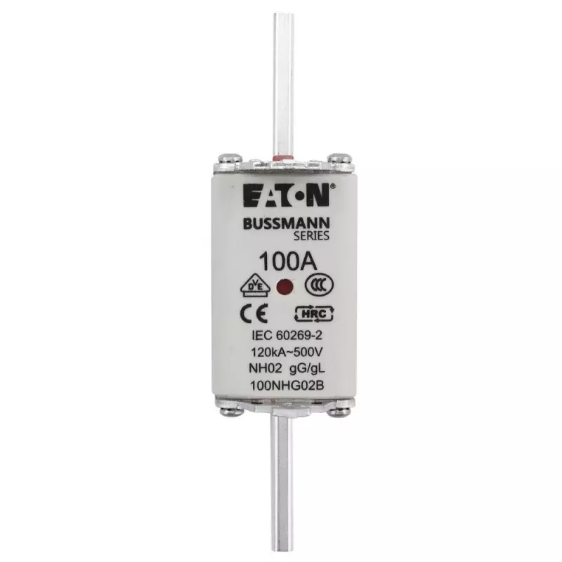 Eaton 100NHG02B NH poistka D02 100 A 500 V gG s mechanickým indikátorom, balenie 3 ks