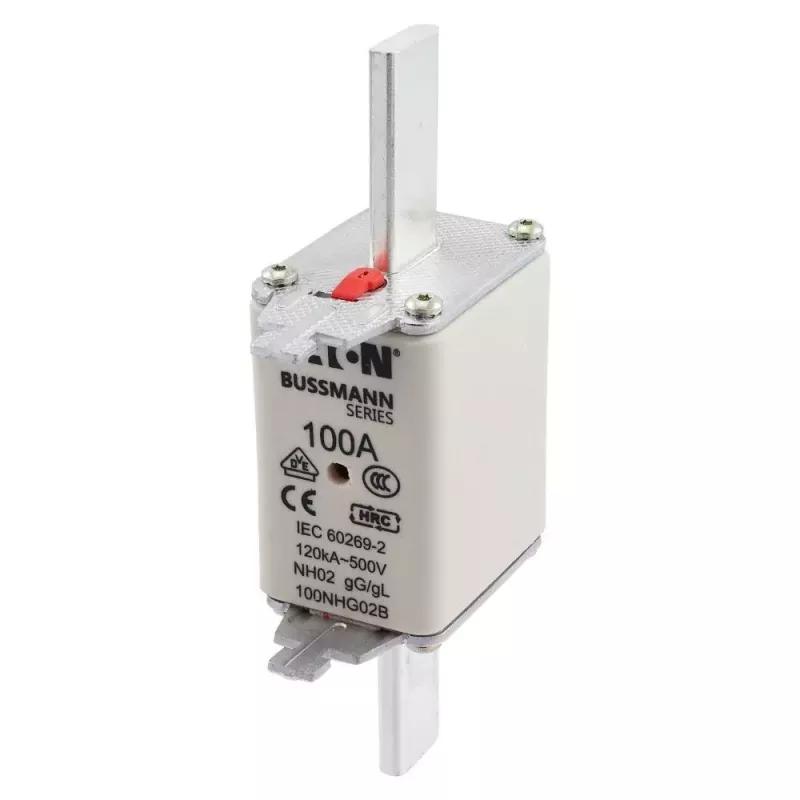 Eaton 100NHG02B NH poistka D02 100 A 500 V gG s mechanickým indikátorom, balenie 3 ks