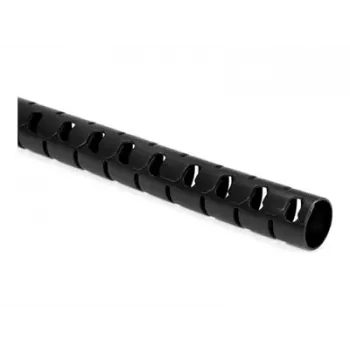 HellermannTyton HWPP25/2-BK pozdĺžne rezaná vlnitá rúrka, 25 mm menovitý priemer, čierna, dĺžka 25 m
