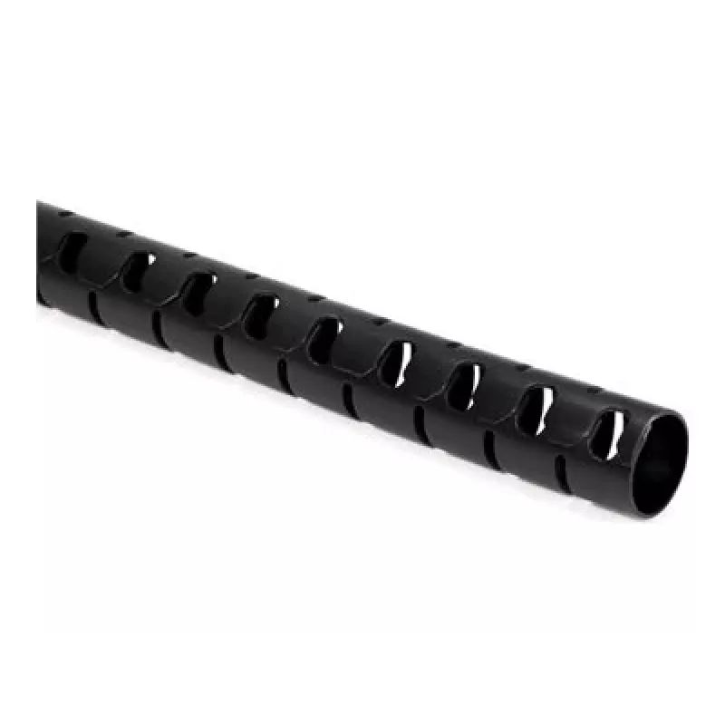HellermannTyton HWPP25/2-BK pozdĺžne rezaná vlnitá rúrka, 25 mm menovitý priemer, čierna, dĺžka 25 m
