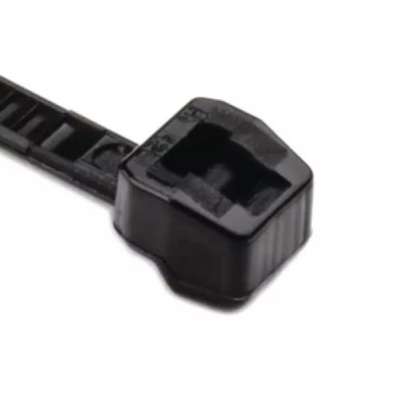 HellermannTyton T18ROS čierne polyamidové káblové pásky, 100mm x 2,5mm, balenie 500 ks 118-04701