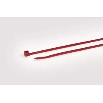 HellermannTyton T50R červené polyamidové káblové pásky, 200mm x 4,6mm, balenie 100 ks 111-04804