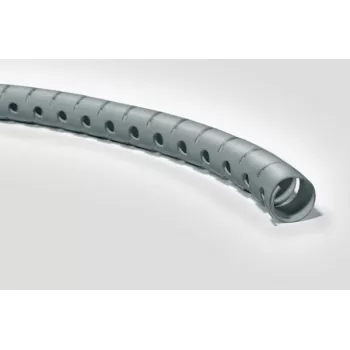 HellermannTyton Helawrap HWPP25/2-SR špirála na vedenie káblov, strieborná, polypropylén, 2 m, 27 mm vonkajší priemer