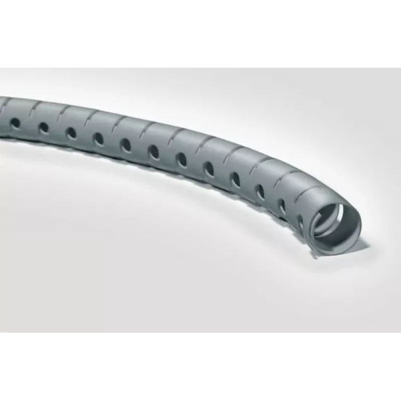 HellermannTyton Helawrap HWPP25/2-SR špirála na vedenie káblov, strieborná, polypropylén, 2 m, 27 mm vonkajší priemer