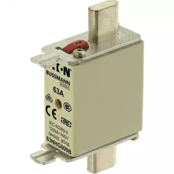 Eaton 63NHG000B NH poistková vložka, veľkosť 0, 63 A, 500 V AC, gG