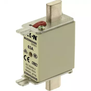 Eaton 63NHG000B NH poistková vložka, veľkosť 0, 63 A, 500 V AC, gG