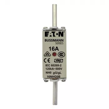 Eaton 6NHG0B NH poistka s mechanickým indikátorom, veľkosť NH0, 6 A, 500 V AC, gG, balenie 3 ks