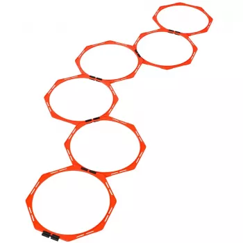 Select sada koordinačných kruhov so 6 kruhmi a taškou, 40 cm priemer, žltá
