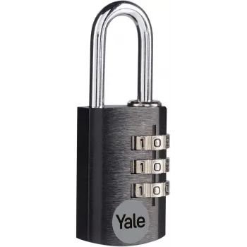 Yale YE3CB/20/121/1/BK 20 mm čierny kombinovaný visiaci zámok