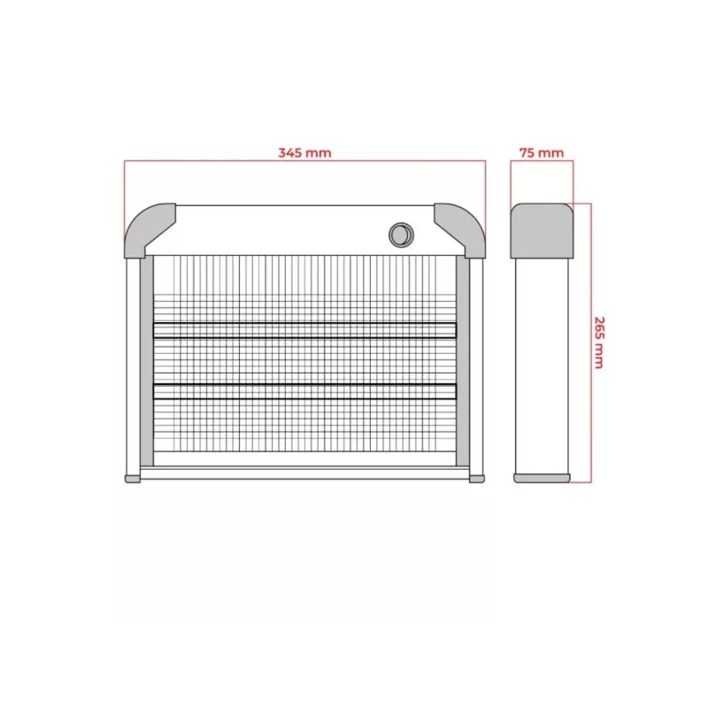 LUMIO lampa na komáre 16W, 230V, 60m² (MKE004)