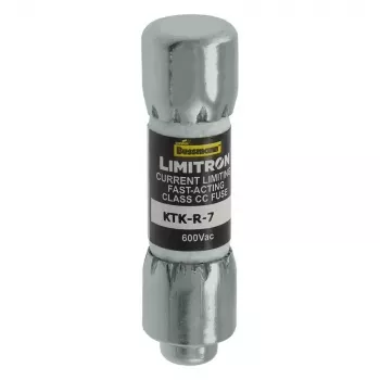 Eaton KTK-R-7 Class CC rýchla poistka, 7 A, 600 V AC, 200 kA vypínacia schopnosť, balenie 10 ks