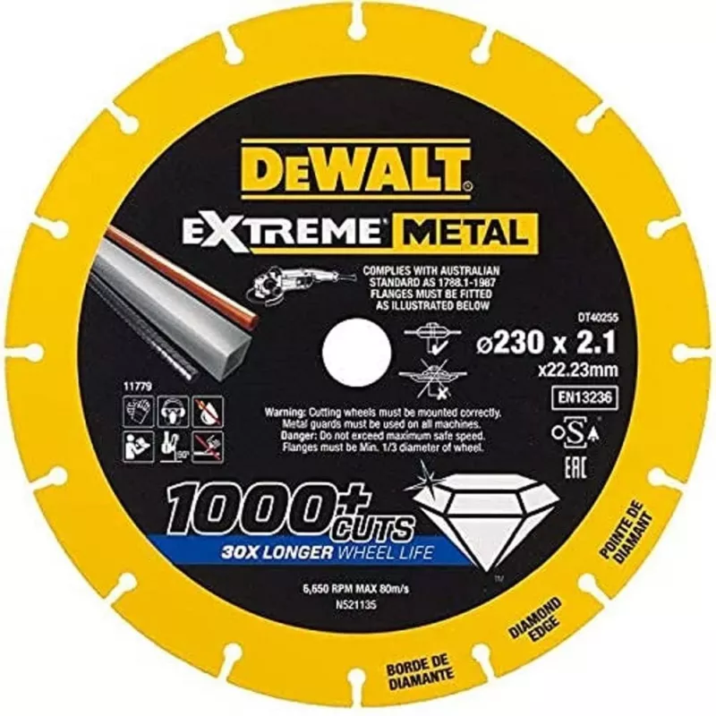 DEWALT DT40255-QZ EXTREME rezací kotúč 125 x 1,0 x 22,23 mm pre kov a nehrdzavejúcu oceľ