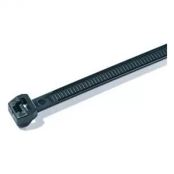 HellermannTyton OS-séria káblové viazače s vonkajším ozubením T30ROS-HS-BK-C1, 145 x 3,4 mm, čierna, 100 ks 118-04800