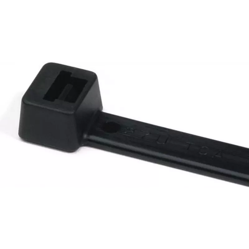 HellermannTyton T50R čierny polyamidový káblový viazač 200mm x 4,6mm, balenie 100 ks 111-04950