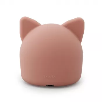 Trixie Baby nočná lampa mačka - nabíjateľná LED silikónová lampa s dotykovým senzorom, teplá biela & 7 farebných zmien