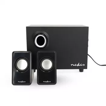 Nedis CSPR10021BK 2.1 sada PC reproduktorov, 33 W, napájanie cez USB, čierna