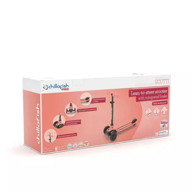 Chillafish Scotti 2-in-1 kolobežka a odrážadlo, Flamingo Pink, 1-5 rokov