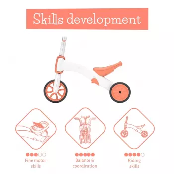 Chillafish Bunzi 2-in-1 odrážadlo a trojkolka, Flamingo Pink, 1-3 roky