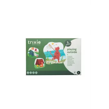 TRIXIE Dog Activity Roll-Out dávkovač maškŕt puzzle hračka, 3 diely, nastaviteľná obtiažnosť, interiér a exteriér