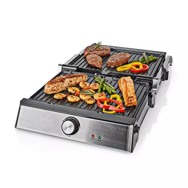 Nedis kontaktný gril 2000 W čierny