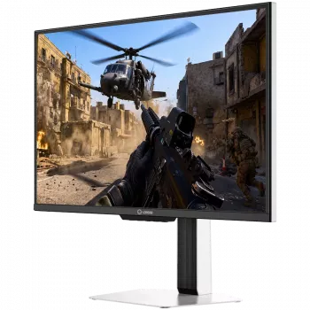 LORGAR 24,5 palcový Full HD IPS 400Hz herný monitor, Dual LED, HDR600 Ready, nastaviteľná výška, biely