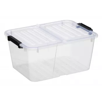 plast team HOME BOX FLEX 15L úložná krabica so skladacím vekom, recyklované PP, 1 ks 23010800