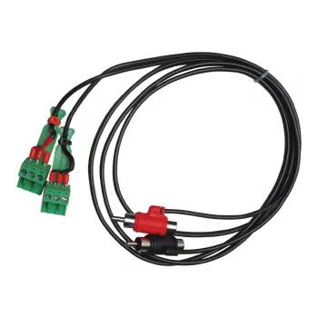 Apart CE3RY audio kábel - 3-pólový skrutkový svorkovnicový blok na RCA konektor samec - 1,5 m