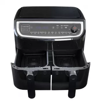 Gastronoma Dual Basket fritéza na horúci vzduch 9L 2400W čierna
