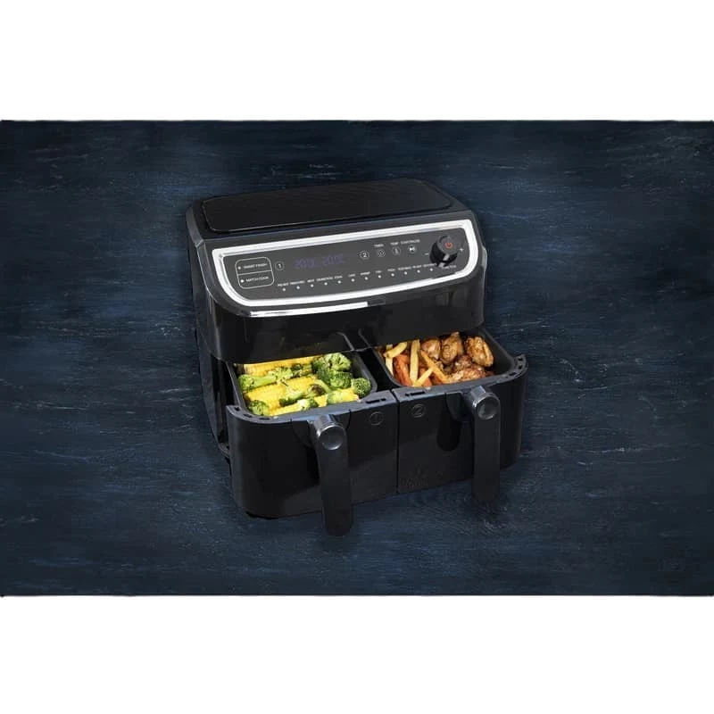Gastronoma Dual Basket fritéza na horúci vzduch 9L 2400W čierna