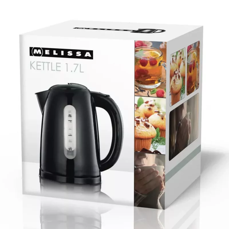 Melissa elektrická rýchlovarná kanvica 1,7L 2025W čierna 16130301