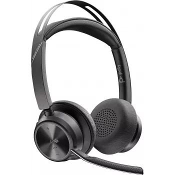 HP POLY Voyager Focus 2 Microsoft Teams certifikovaný stereo Bluetooth headset s nabíjacou stanicou