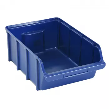 raaco 107006 priehľadný zásobník modrý box