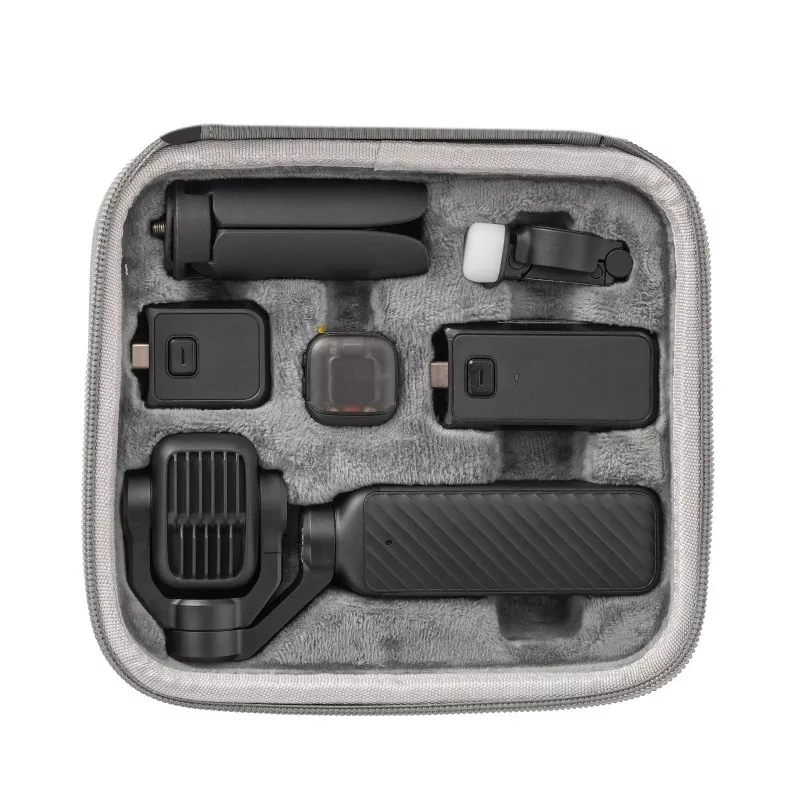 SUNNYLIFE EVA pevné puzdro pre DJI Osmo Pocket 4P / 4 Pro / Adventure Combo – sivá